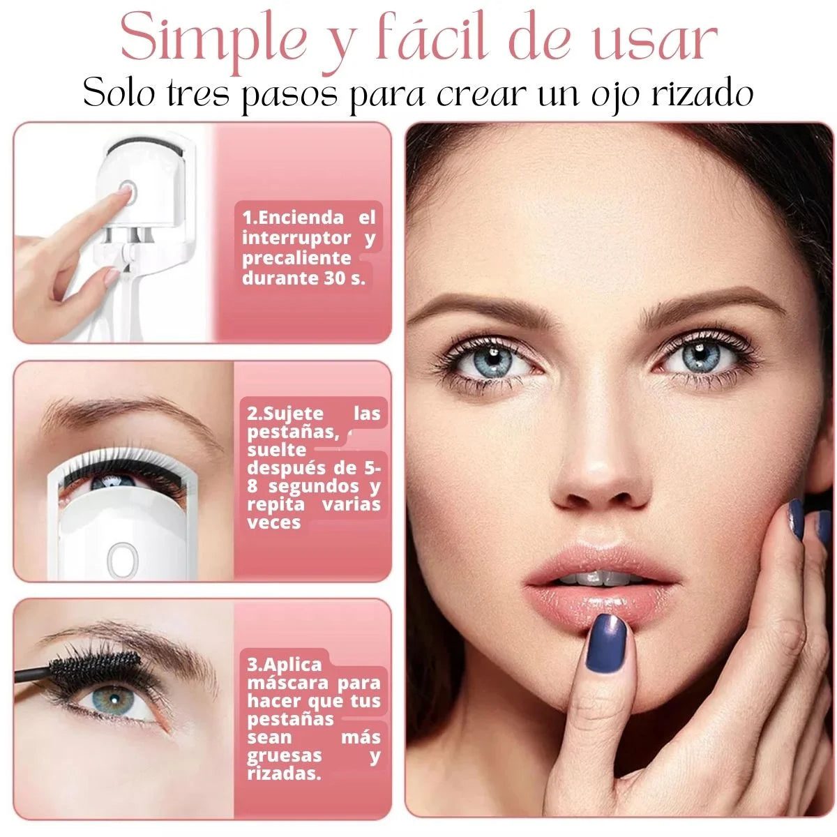 ENCHINADOR DE PESTAÑAS ELÉCTRICO CON USB