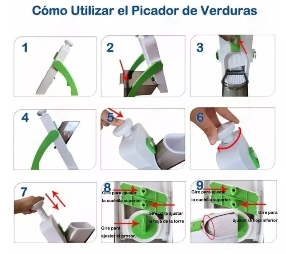 CORTADOR DE VERDURAS 5 EN 1