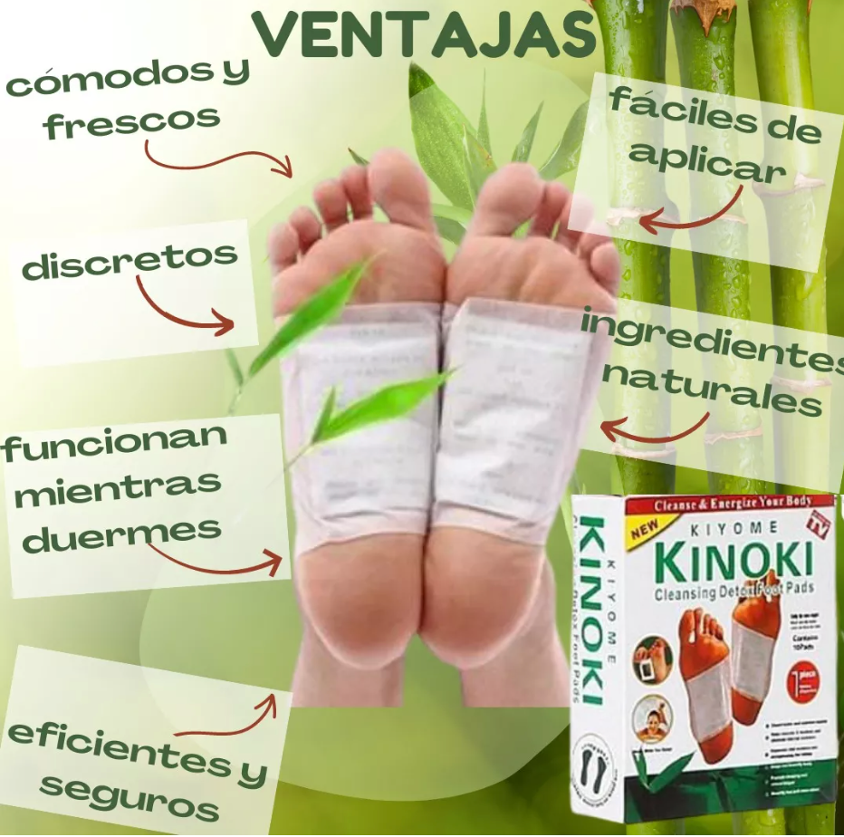 PARCHE DETOX KINOKI DESINTOXICA TU CUERPO