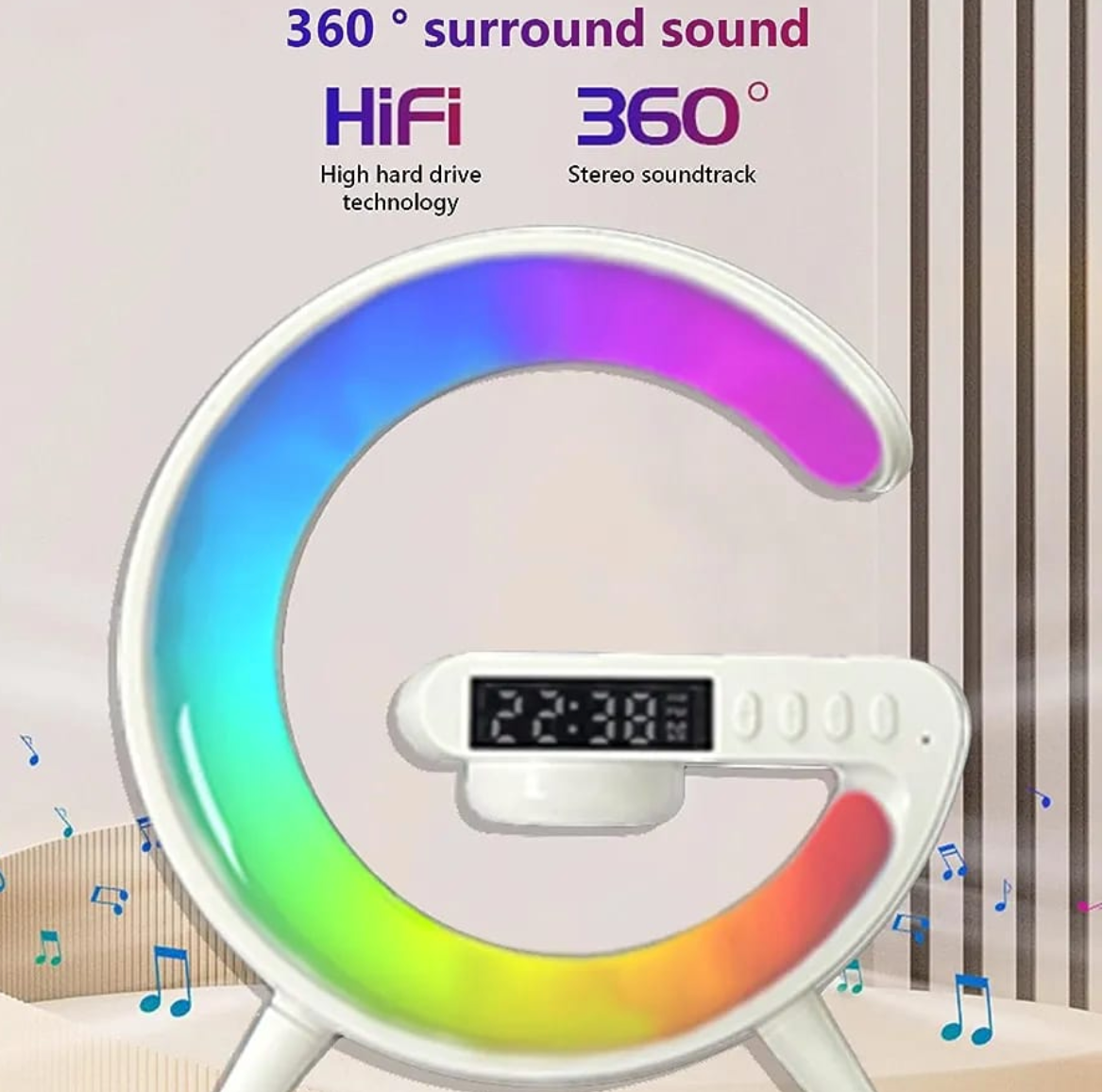 LÁMPARA 3 EN 1, Bocina bluetooth, cargador, lámpara