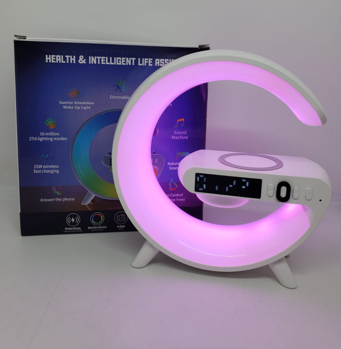 LÁMPARA 3 EN 1, Bocina bluetooth, cargador, lámpara