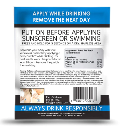 PARCHE ANTI-CRUDA 4 PACK 🍻🍷