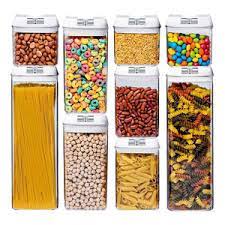 JUEGO DE 7 CONTENEDORES HERMÉTICOS DE PLÁSTICO 🍱 🍇