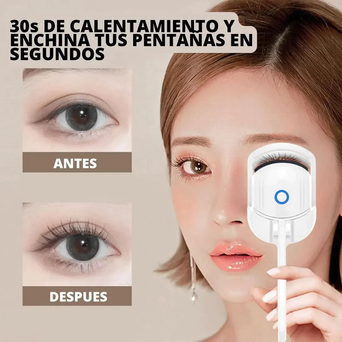 ENCHINADOR DE PESTAÑAS ELÉCTRICO CON USB