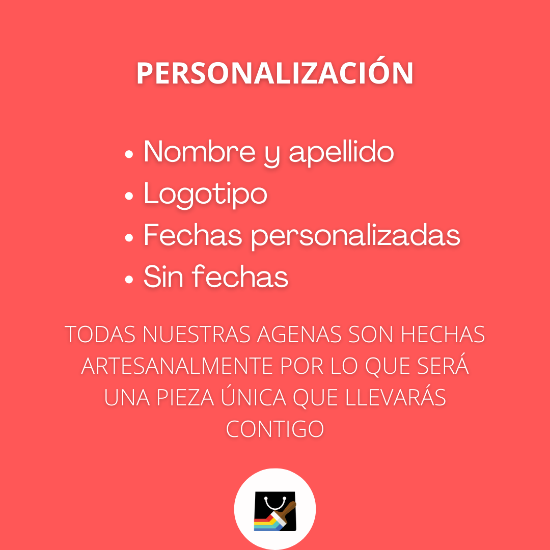 AGENDA PERSONALIZADA DE LUXE 100% artesanal