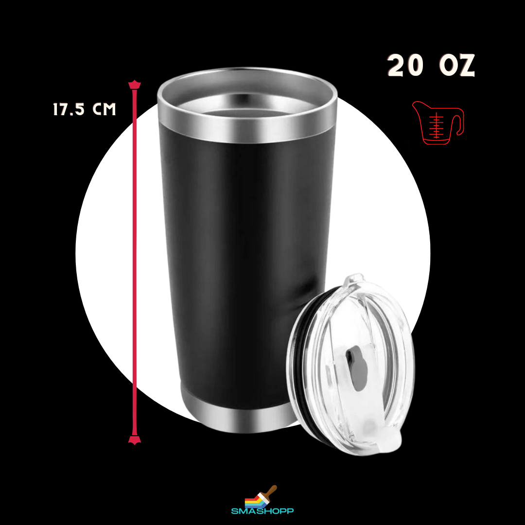 Termo color 20, 30, 12 OZ Acero Inoxidable PERSONALIZADO, mantén fría o caliente tu bebida